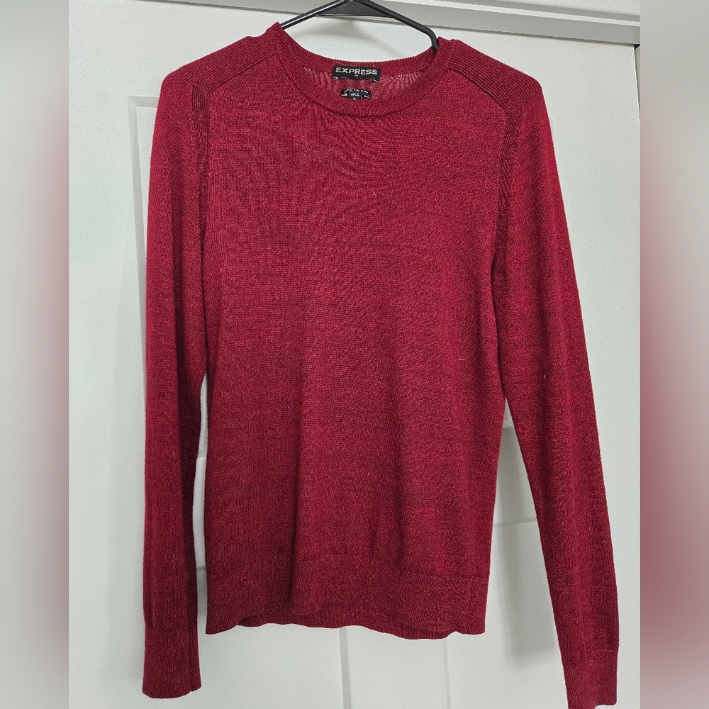 Express Men's Red Sweater